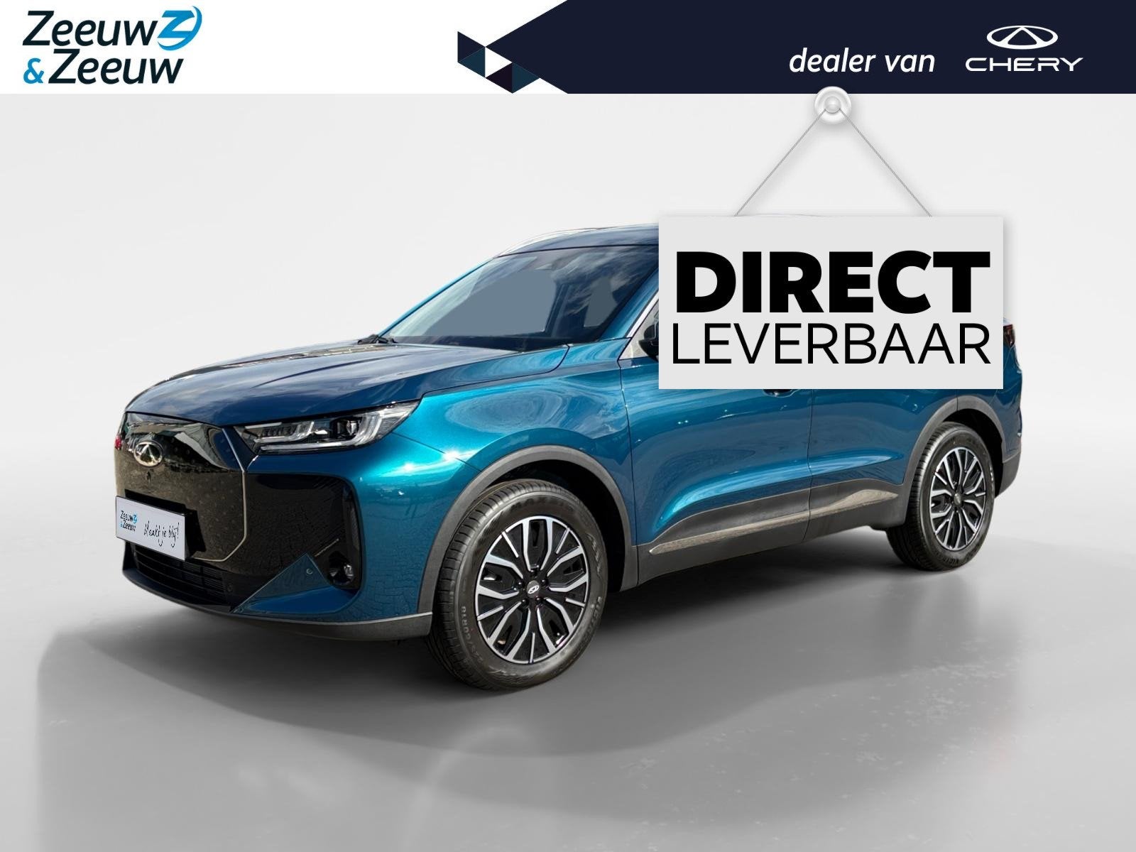 Chery Tiggo 7 1.5TGDI PHEV Unique | Nieuw | Full Option | 7, Auto's, Met garantie (alle), Blauw, Plug-in hybride, Bedrijf
