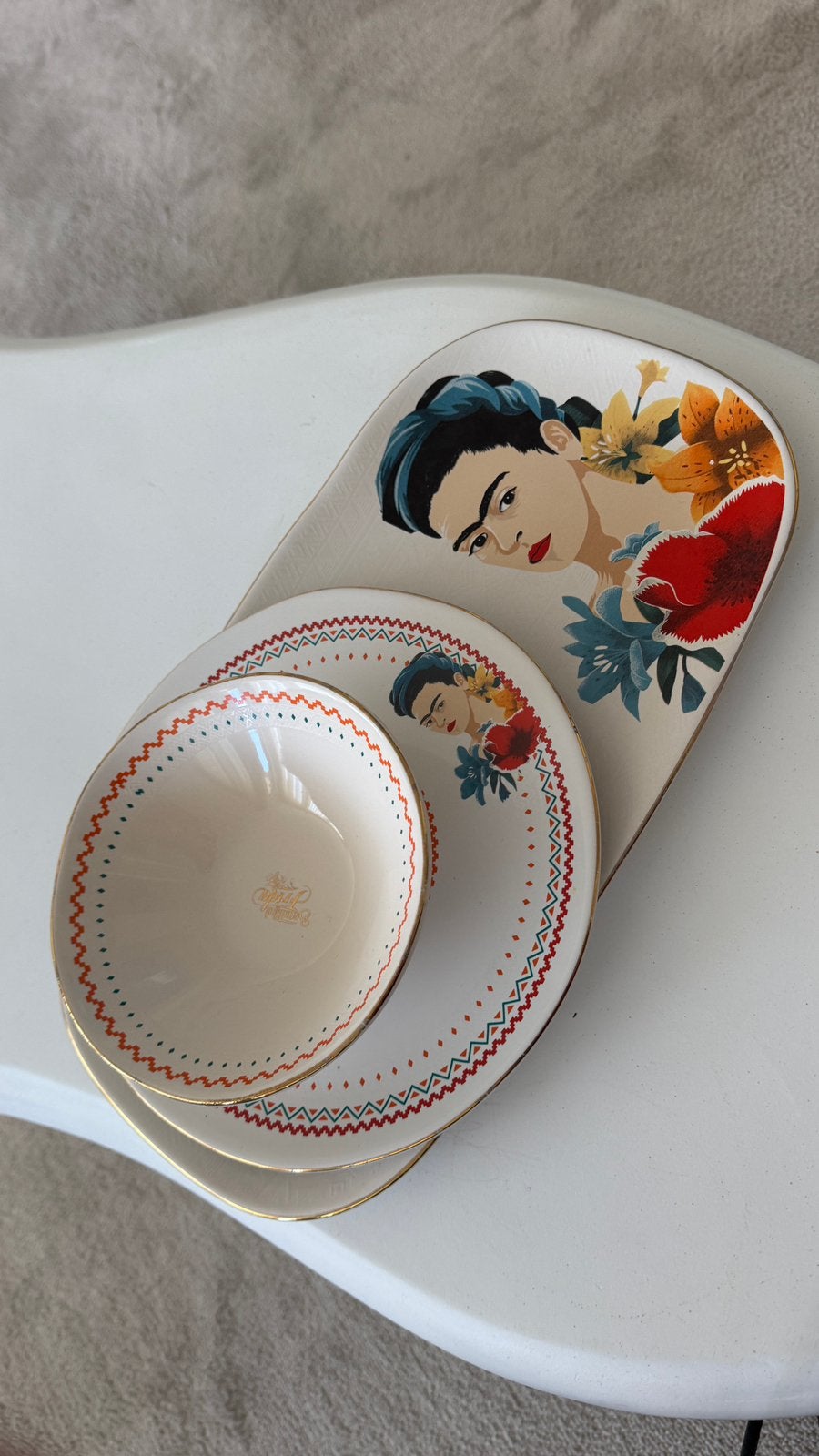 Frida Kahlo servies – 12-delige set, Ophalen