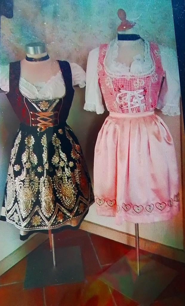 7 tiroler jurken van goede kwaliteit te koop., Thetru, Carnaval, Maat 42/44 (L), Ophalen of Verzenden