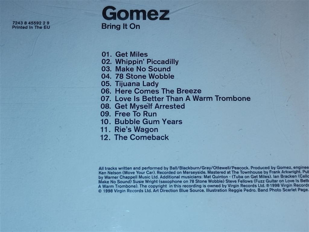 Gomez - Bring It On, Ophalen of Verzenden, Zo goed als nieuw, Poprock