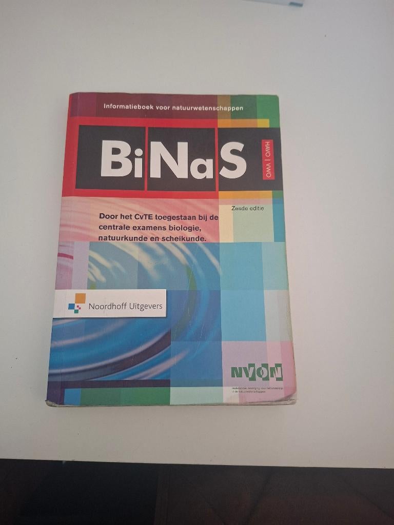 BiNaS 6e editie, Boeken, Schoolboeken, Gelezen, Natuurkunde, Noordhoff, HAVO