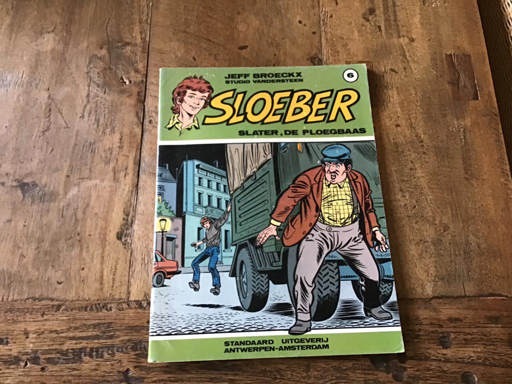 Sloeber Slater de ploegbaas Jeff Broeckx, Eén stripboek, Ophalen of Verzenden, Zo goed als nieuw