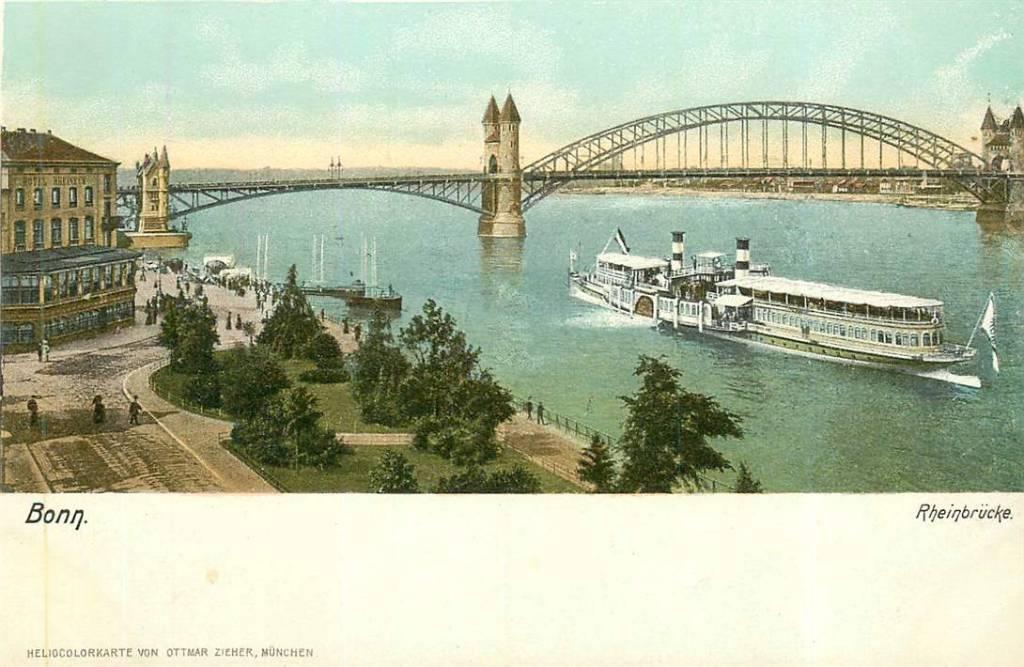 381-317-025 Bonn Rheinbrucke, Verzenden, Voor 1920, Duitsland