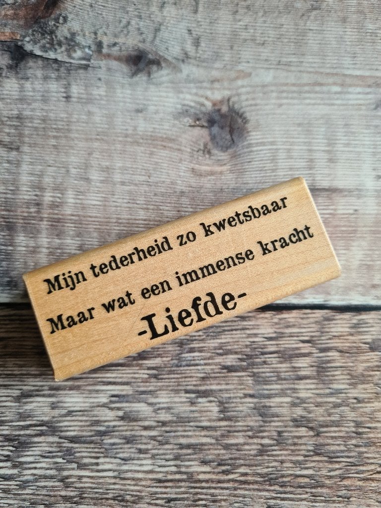 Ludiec Different Colors stempel Kwetsbaarheid NIEUW, Hobby en Vrije tijd, Stempelen, Ophalen of Verzenden, Nieuw, Houten stempel