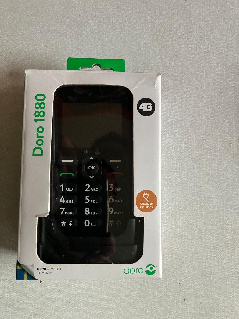 Senioren mobiele telefoon Dor 1880, Telecommunicatie, Mobiele telefoons | Motorola, Zwart, Fysiek toetsenbord, Ophalen of Verzenden
