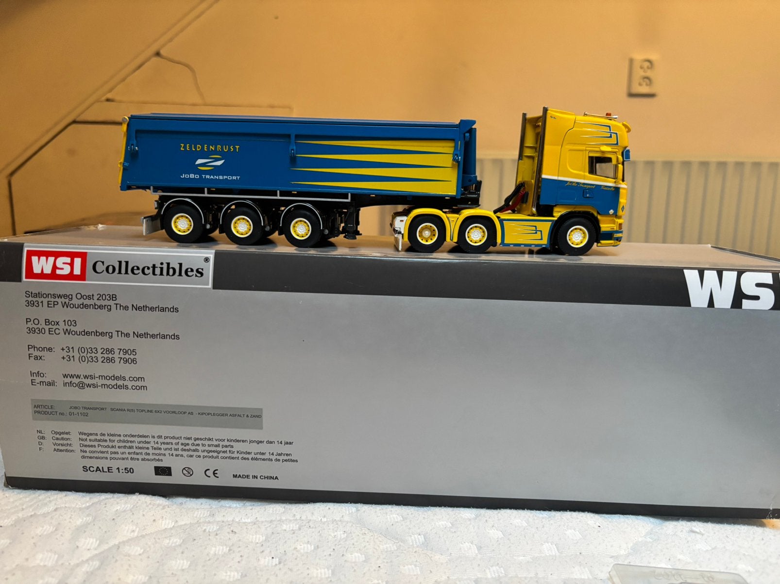Wsi scania zeldenrust jobo, Ophalen of Verzenden, Zo goed als nieuw, Bus of Vrachtwagen, Wsi
