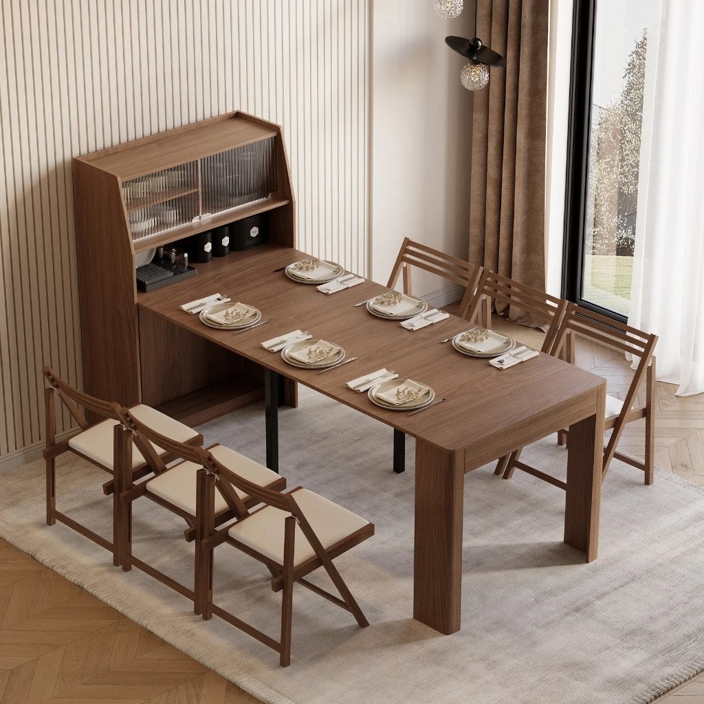 Nieuwe uitschuifbare eettafel Homary – van €570 voor €350, Ophalen, Overige materialen, Nieuw, 50 tot 100 cm