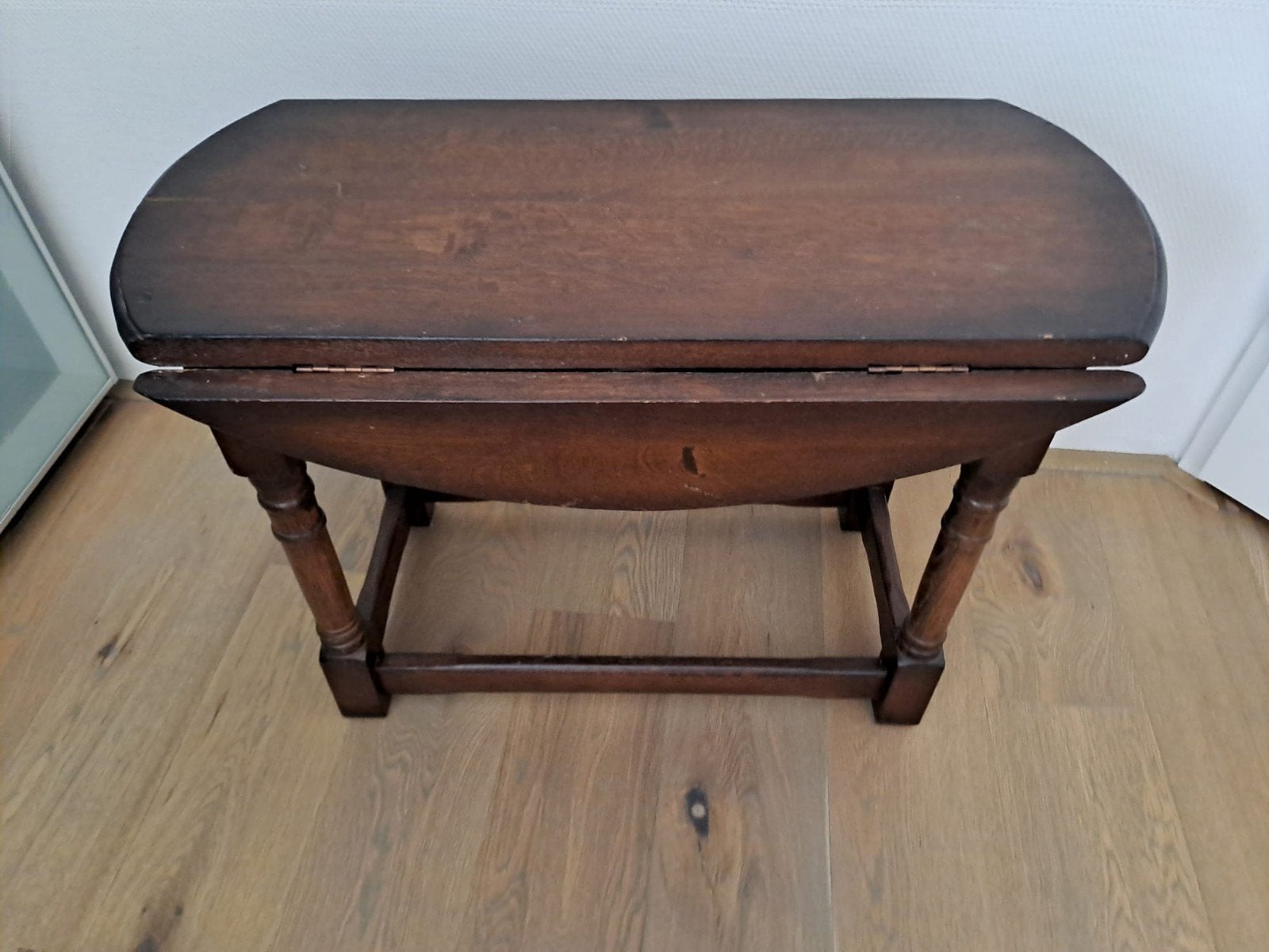 hangoortafel massief hout klappen kunnen naar beneden, Antiek en Kunst, Ophalen