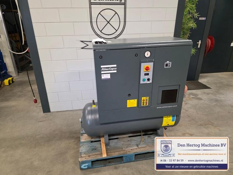 Compressor Atlas Copco 2,2kW 200L tank zuigercompressor, Ophalen, Gebruikt, 200 tot 400 liter/min, Geluidgedempt