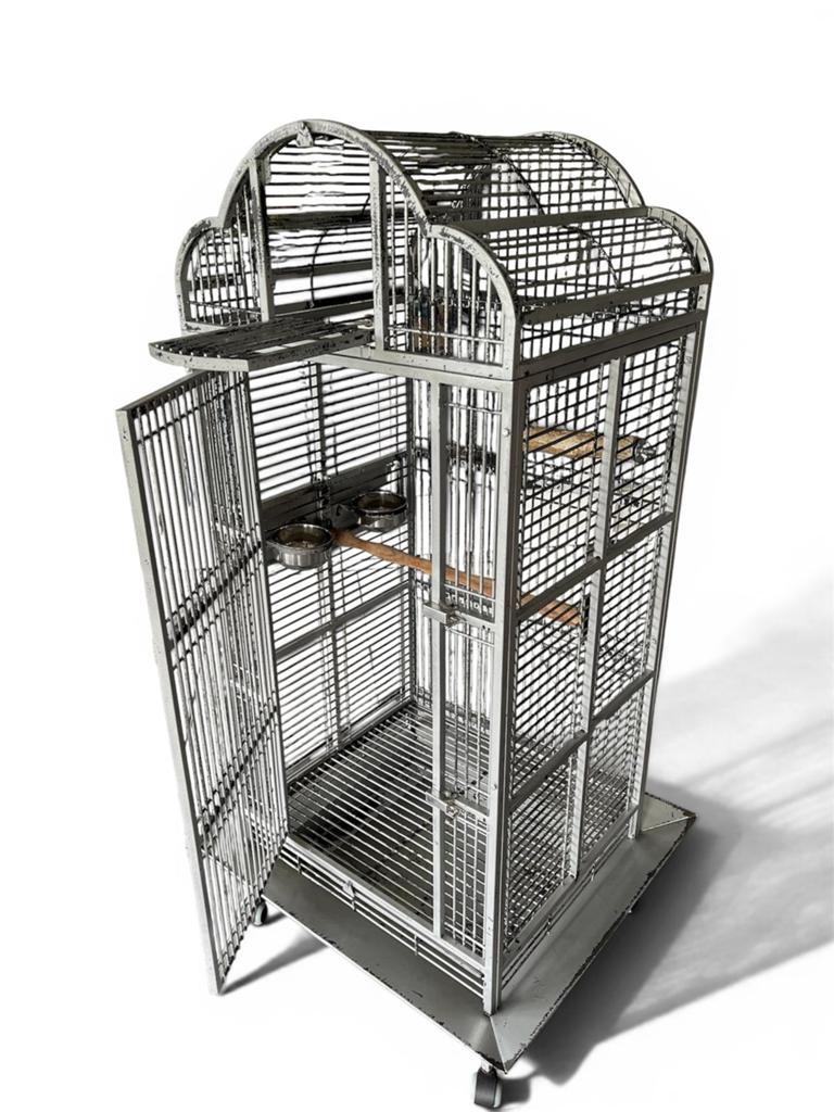 Papegaaienkooi, Ophalen, Zo goed als nieuw, Metaal, Vogelkooi