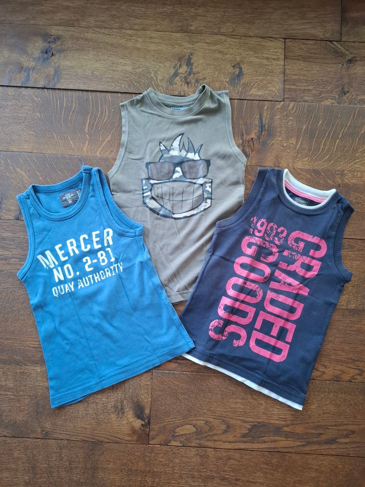 3x Jongens Hemdjes - H&M en Scamps & Boys, Kinderen en Baby's, Ophalen of Verzenden, Gebruikt, H&M, Scamps & Boys, Jongen