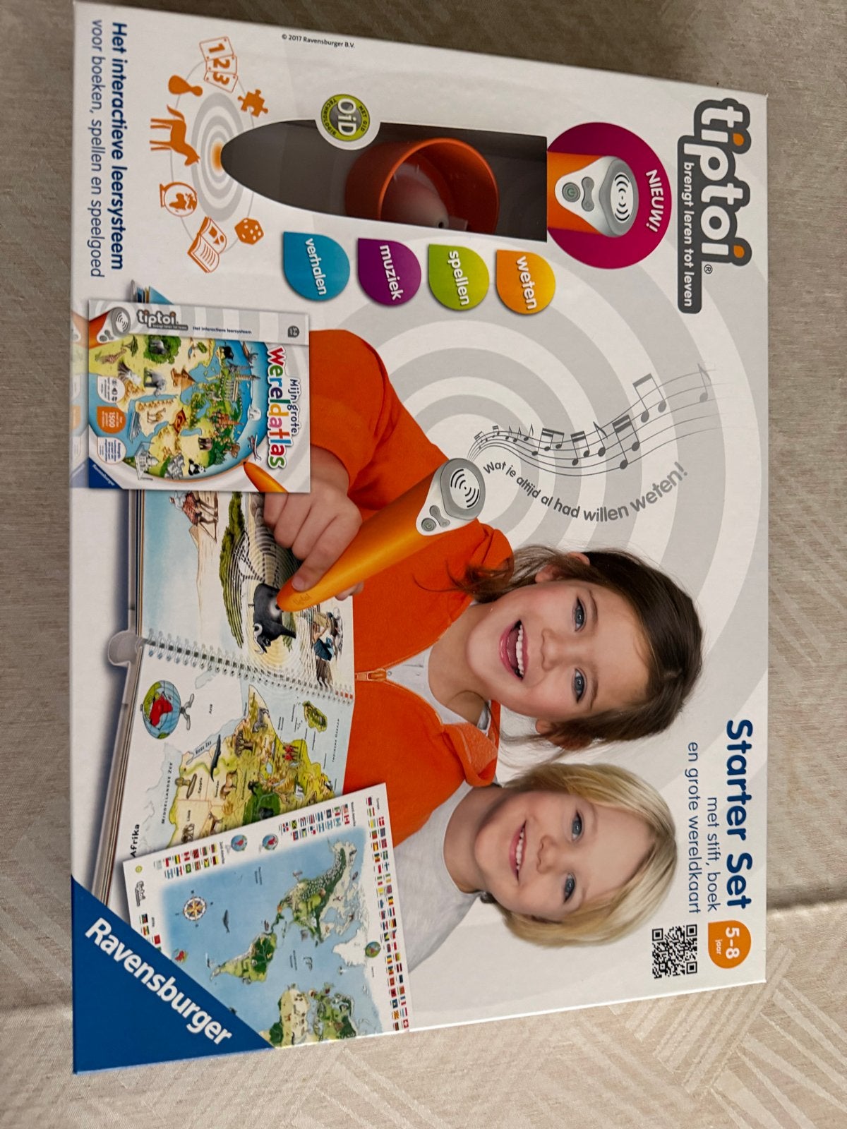 Tiptoi Starter Set met Stift, Boek en Grote Wereldatlas, Ophalen of Verzenden, Zo goed als nieuw, Ontdekken, Met geluid