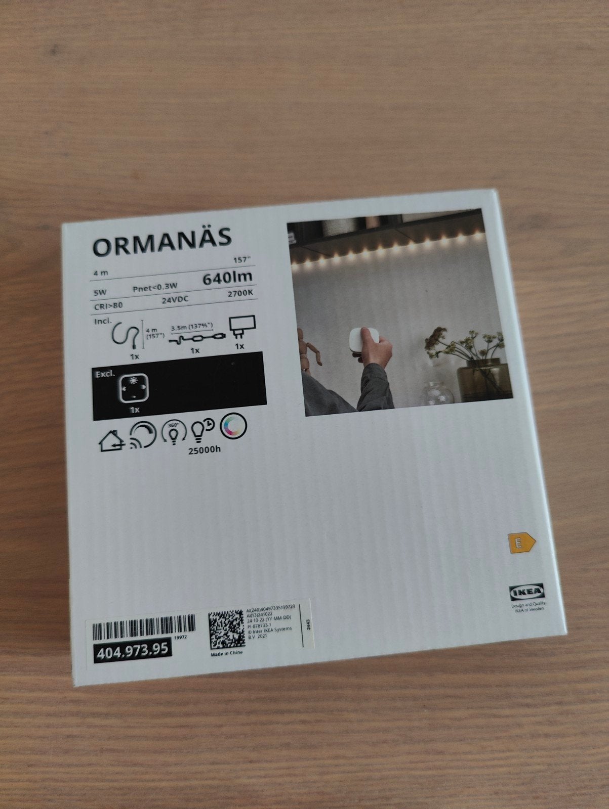 IKEA ORMANÄS LED strip - Smart Home - Nieuw in doos, Huis en Inrichting, Kunststof, Meerkleurig, Nieuw, Draadloos