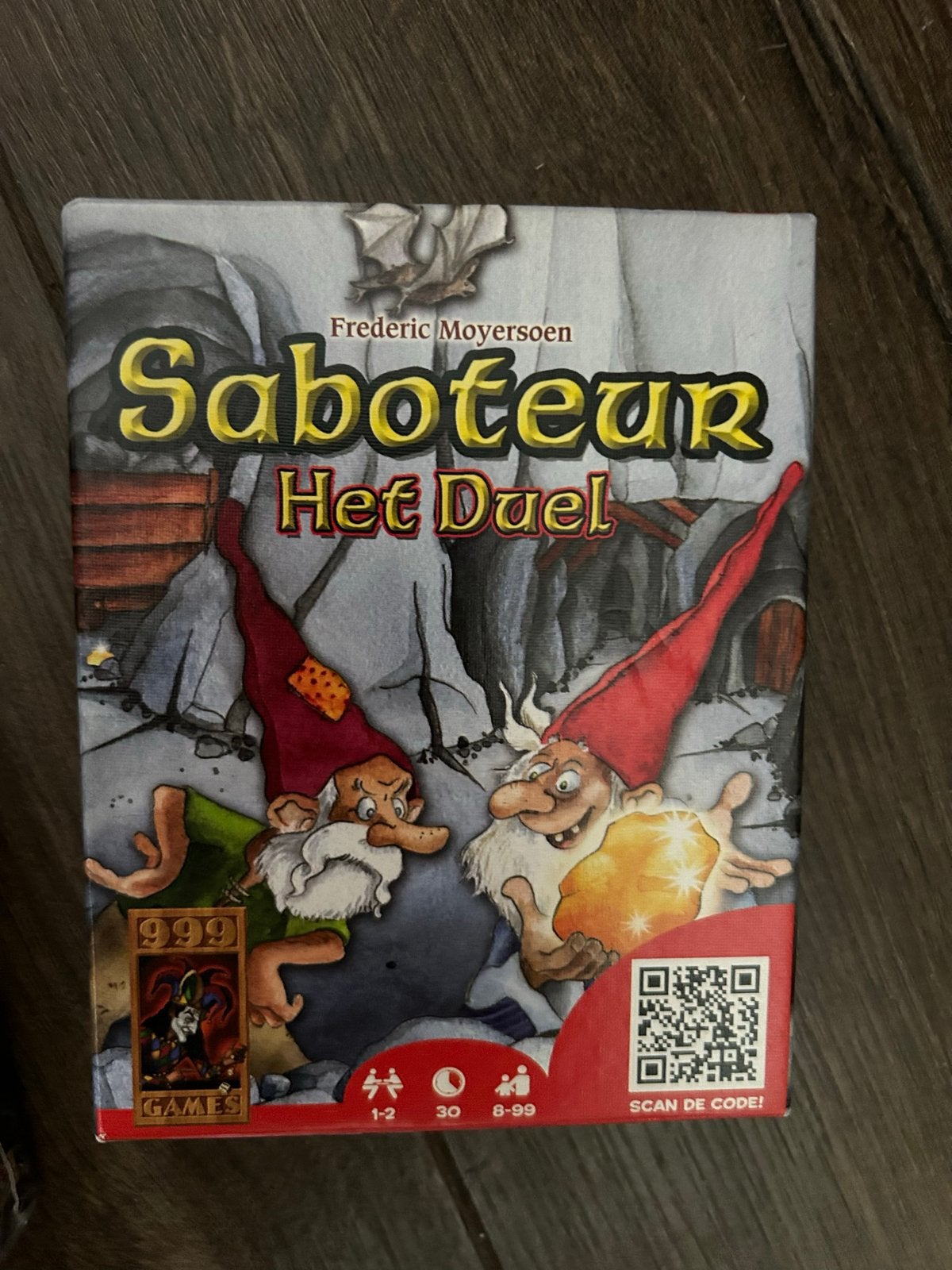 Saboteur Het Duel - Zo goed als nieuw, slechts 1 keer gespee, Een of twee spelers, Ophalen of Verzenden, Zo goed als nieuw