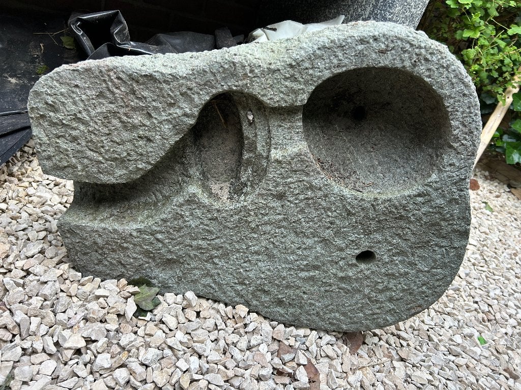 Mooie Waterloop graniet , zeer zwaar, Tuin en Terras, Waterpartijen en Fonteinen, Ophalen, Gebruikt, Graniet, Waterornament