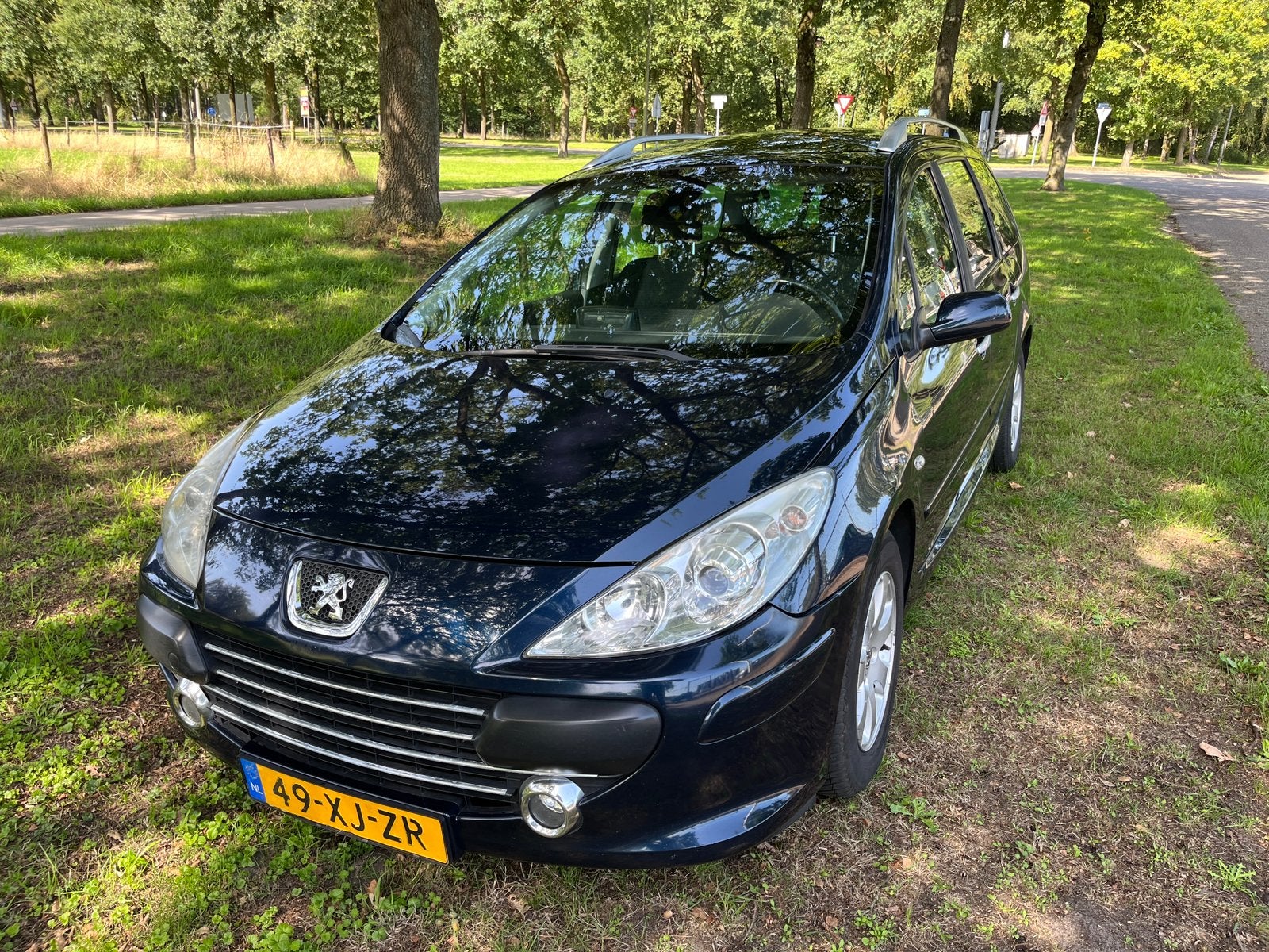 Peugeot 307 1.6 16V XR Break 2007 Blauw, Stof, 4 cilinders, 715 kg, Blauw