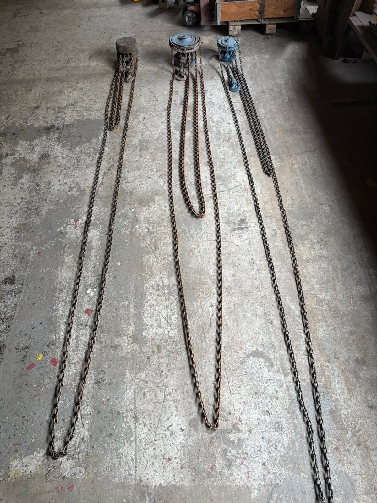 Te koop 3x hand takel, Ophalen, Zo goed als nieuw