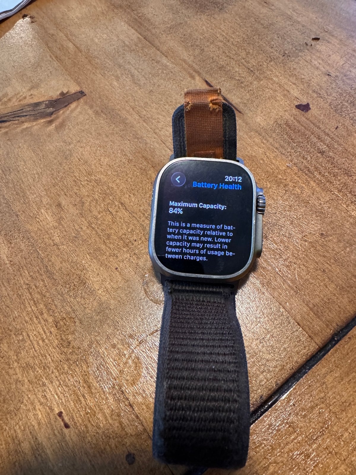 Apple Watch Ultra Gen 1 - used , good condition, Ophalen, Gebruikt, Hartslag, Zwart