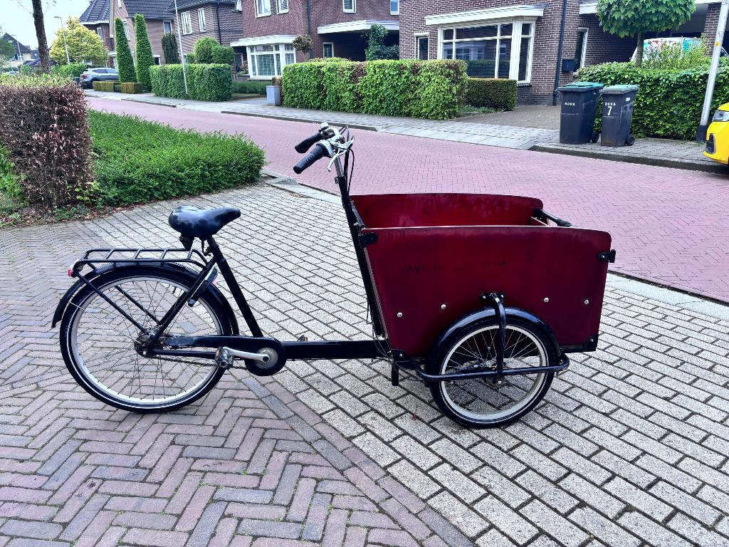Bakfiets, Fietsen en Brommers, Fietsen | Bakfietsen, 4 kinderen of meer, Gebruikt, Huif, Trommelrem