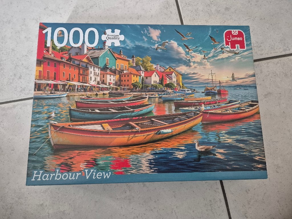 Puzzel Harbour View – Jumbo 1000 stukjes, Ophalen of Verzenden, 500 t/m 1500 stukjes, Zo goed als nieuw, Legpuzzel