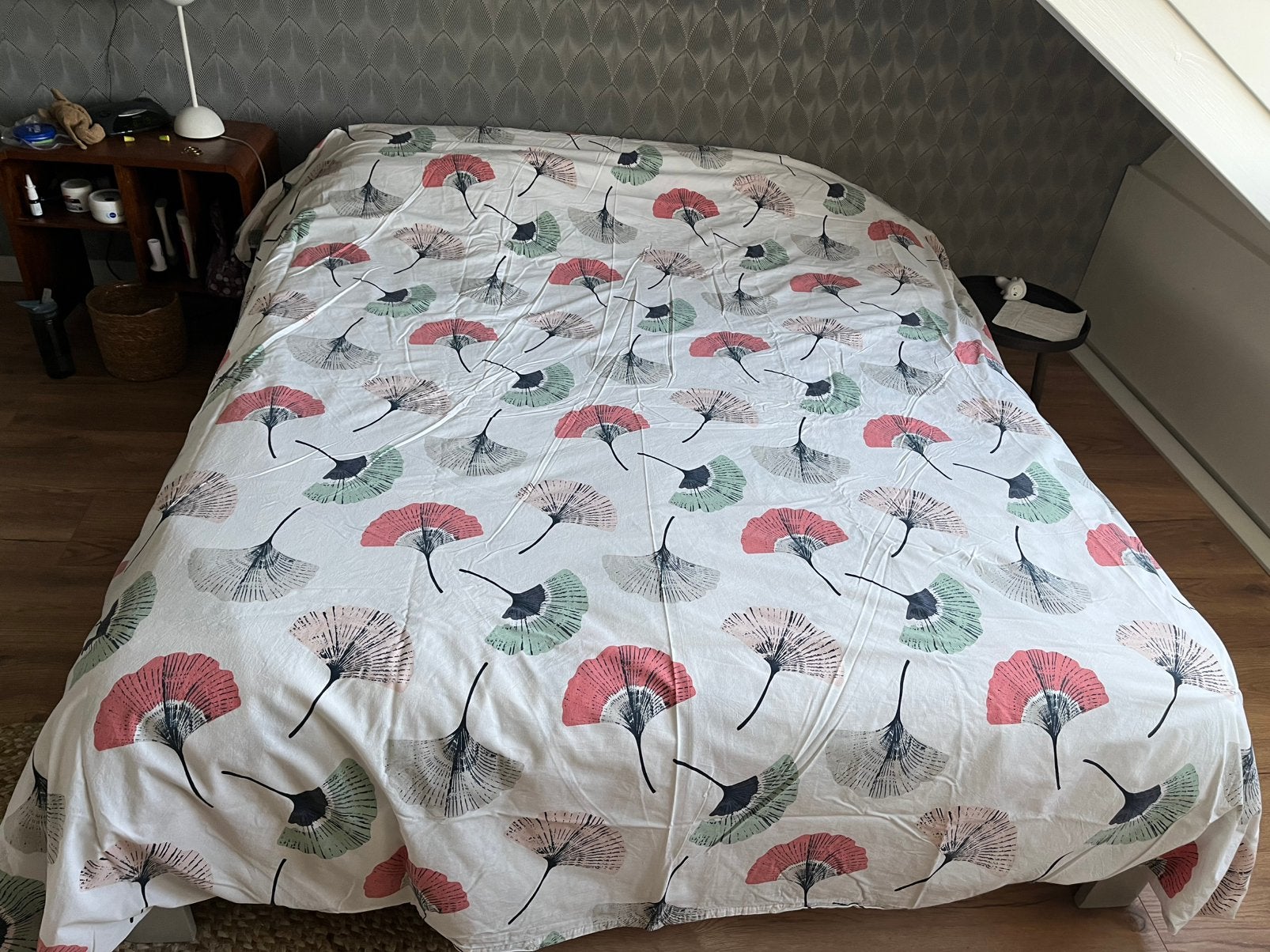 Ikea dekbedovertrek katoen, Huis en Inrichting, Ophalen of Verzenden, Gebruikt, Tweepersoons