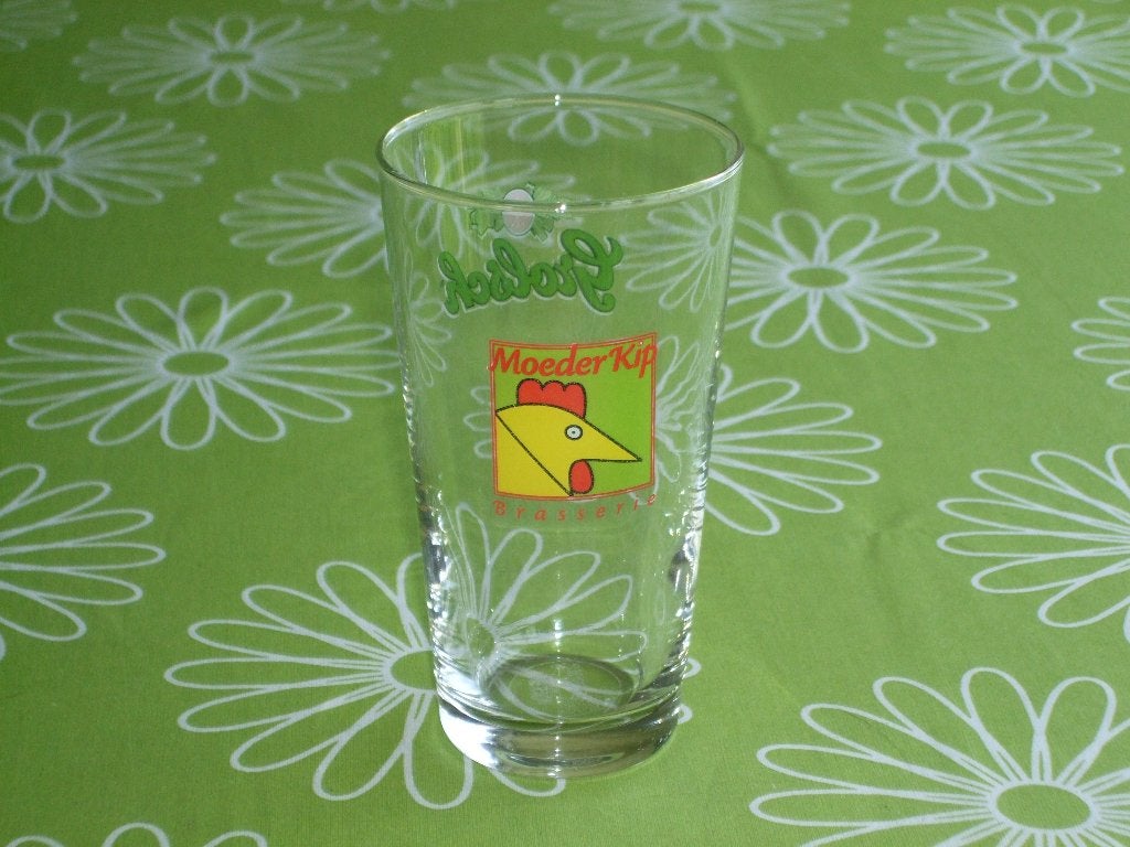Grolsch dubbeldruk: Moeder Kip Brasserie, Verzamelen, Ophalen of Verzenden, Zo goed als nieuw, Glas of Glazen, Grolsch