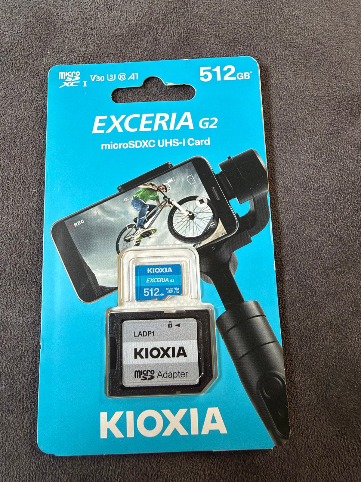 KIOXIA EXCERIA G2 512GB microSDXC - Nieuw in verpakking, Audio, Tv en Foto, Nieuw, Ophalen of Verzenden, Geschikt voor 4K video