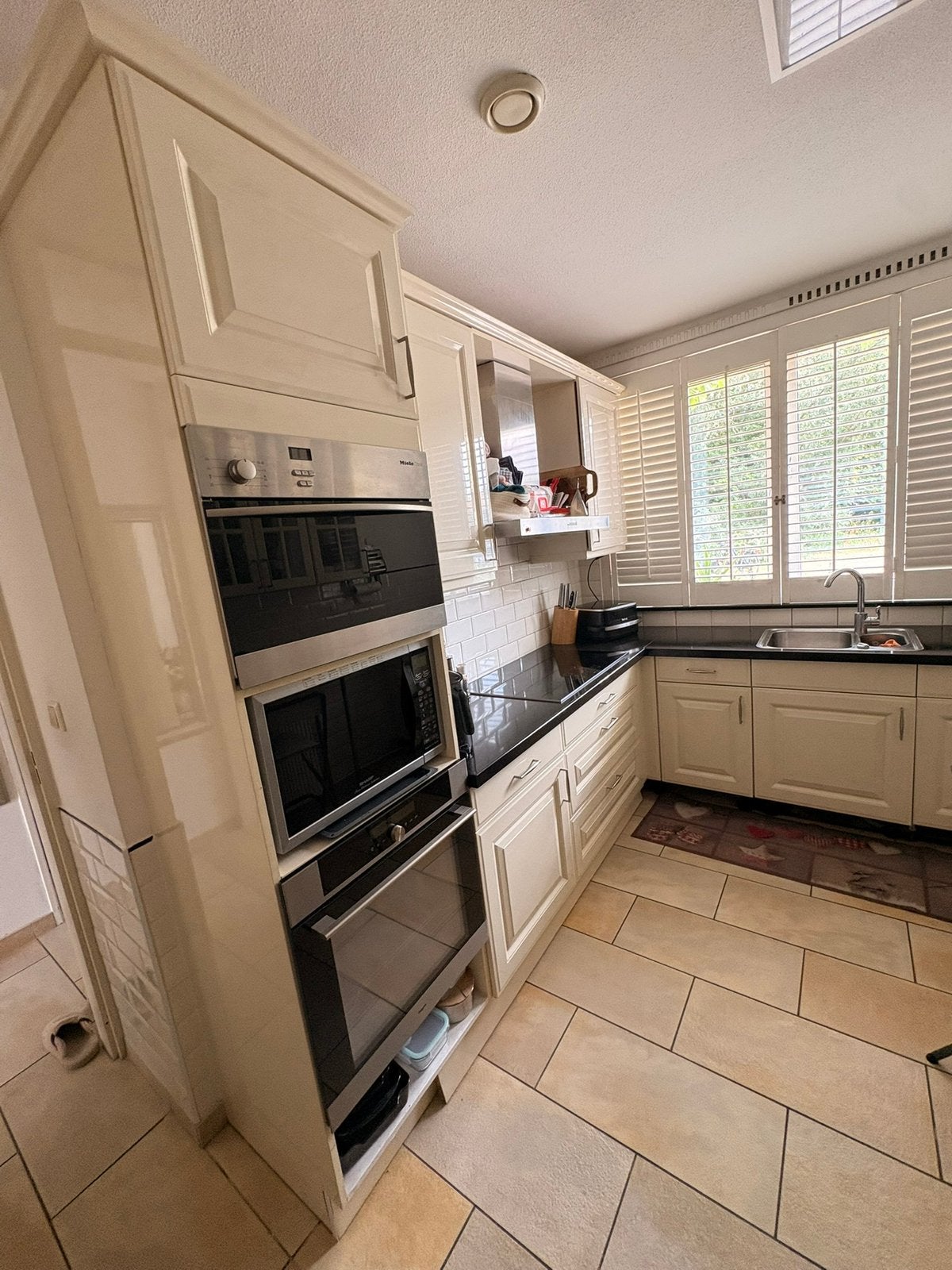 L-vormige keuken te kopp, Huis en Inrichting, Keuken | Complete keukens, Ophalen, Gebruikt, Wit, Hoogglans of Gelakt