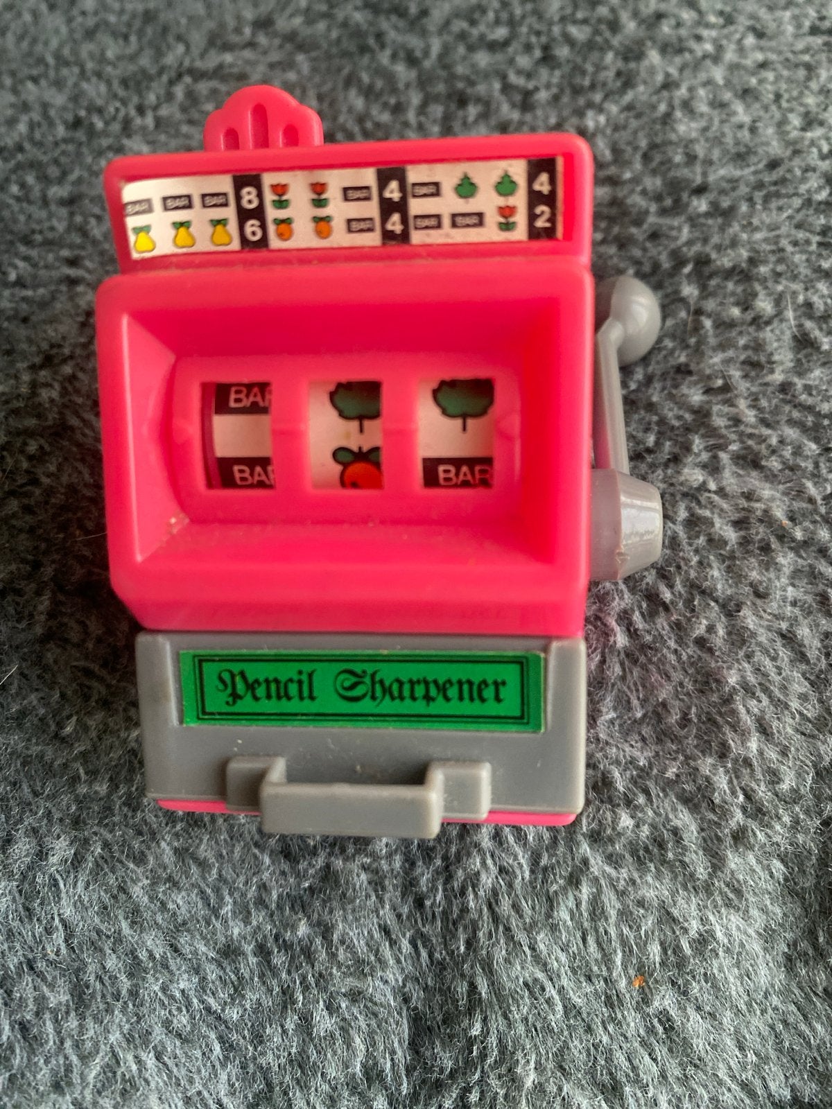 Puntenslijper, fruitautomaat, knalroze, Verzamelen, Ophalen, Zo goed als nieuw