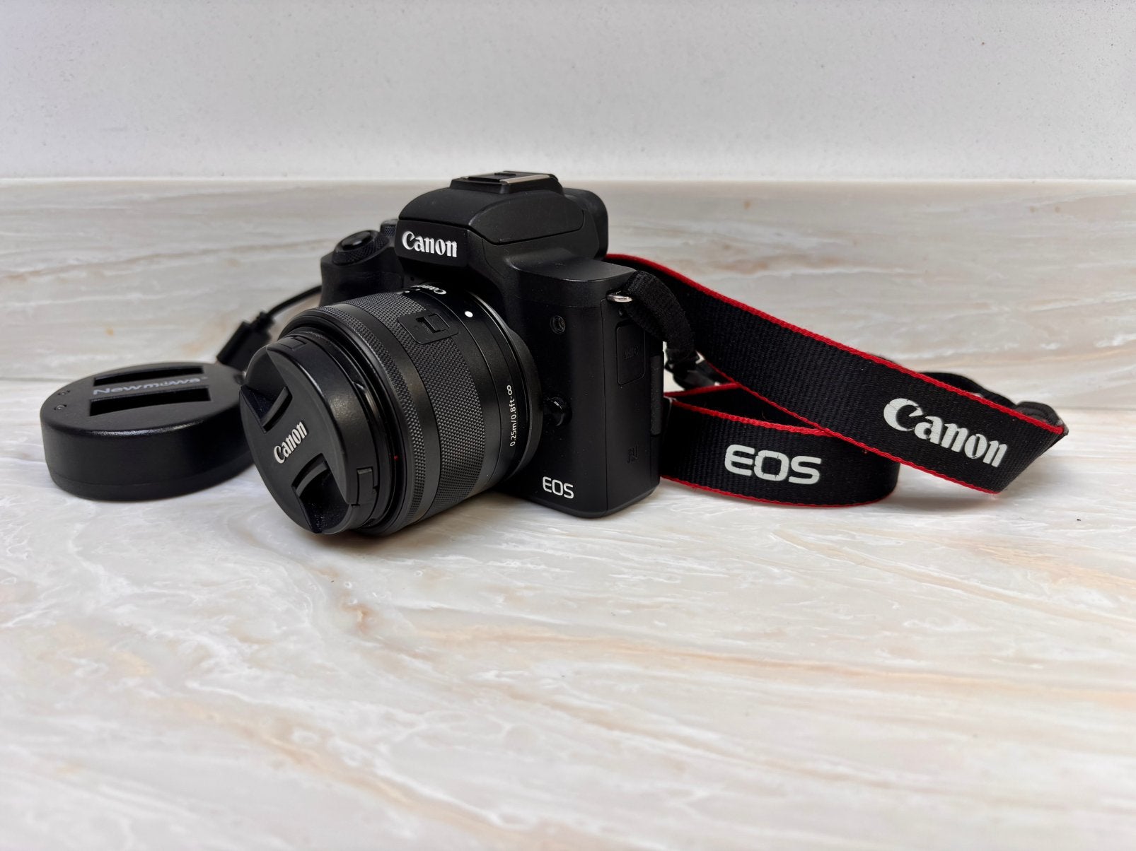 Canon M50 + EFM 15-45mm lens, Audio, Tv en Foto, Ophalen of Verzenden, Zo goed als nieuw, Canon