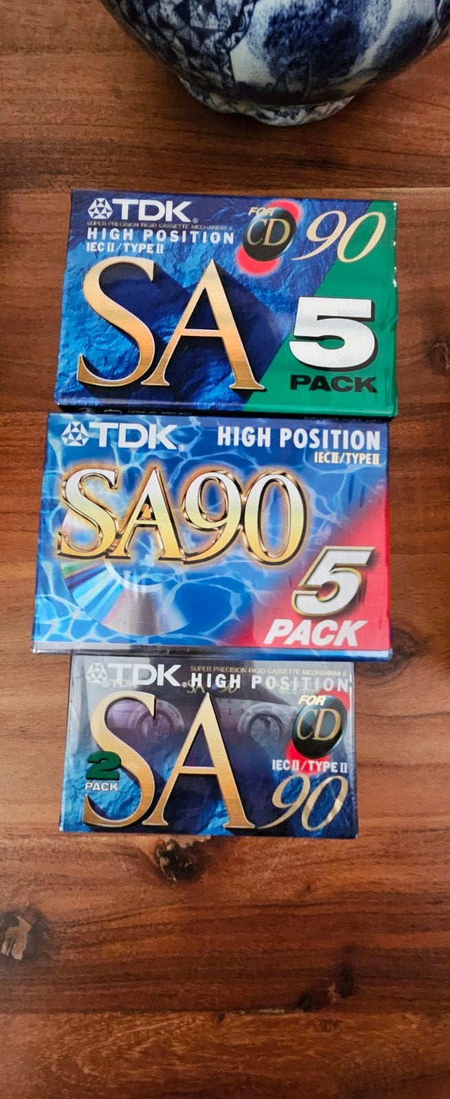 Partij nieuwe en gebruikte cassettebandjes TDK sa90, Cd's en Dvd's, Cassettebandjes, Ophalen, Gebruikt, Voorbespeeld, Met bewaardoos, rek of koffer
