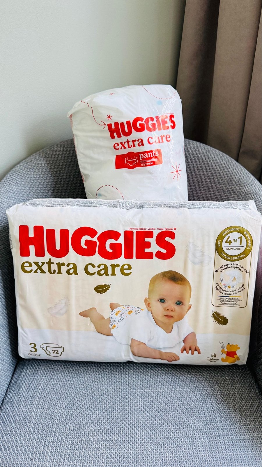 Huggies Extra Care luiers en luierbroekjes maat 3, Ophalen, Zo goed als nieuw