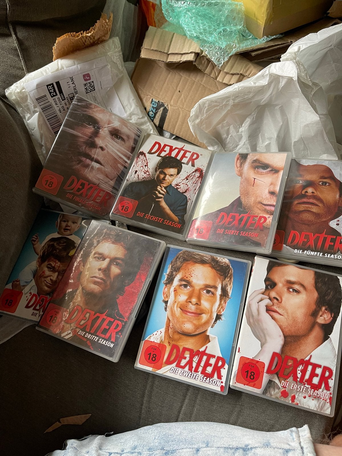 Dexter DVD Boxset Seizoen 1-8 - Complete Serie, Maffia en Misdaad, Vanaf 16 jaar, Boxset, Ophalen of Verzenden