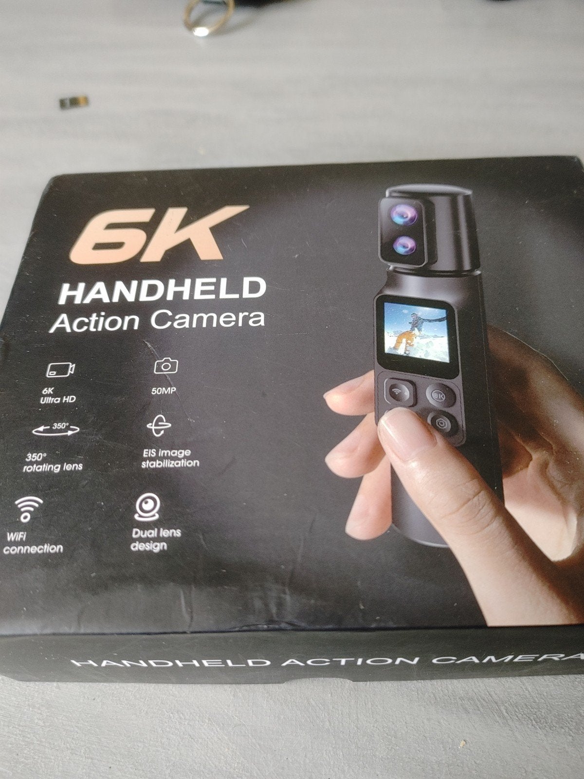 te koop 6k handheld actioncamera wifi 50mp powerbank, Ophalen of Verzenden, Nieuw, Overige merken