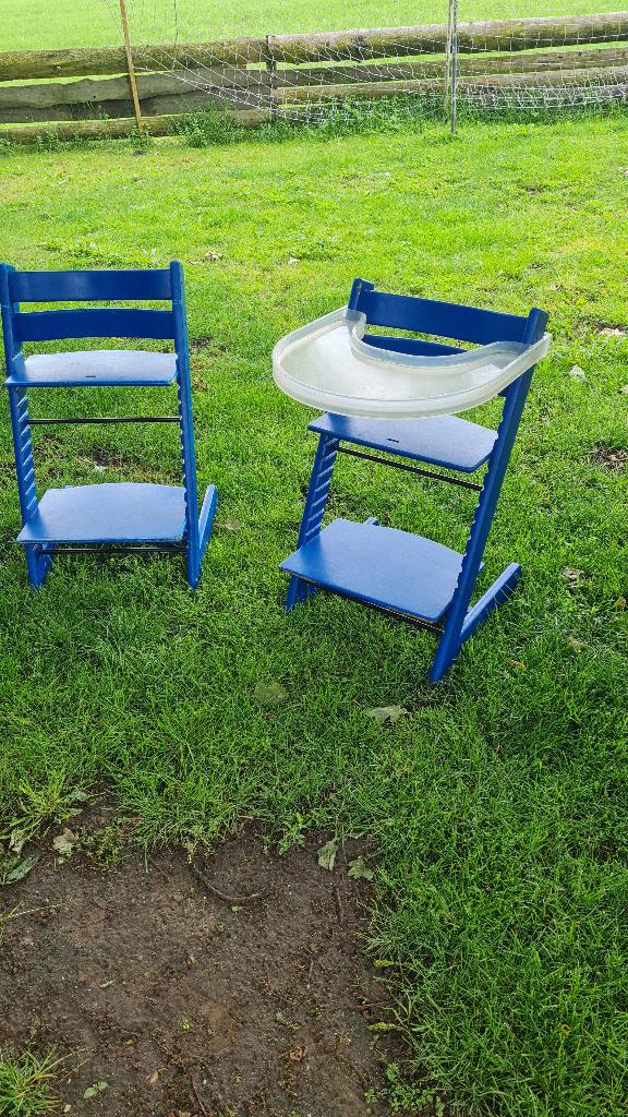 twee triptrapstoeltjes, Huis en Inrichting, Ophalen, Gebruikt