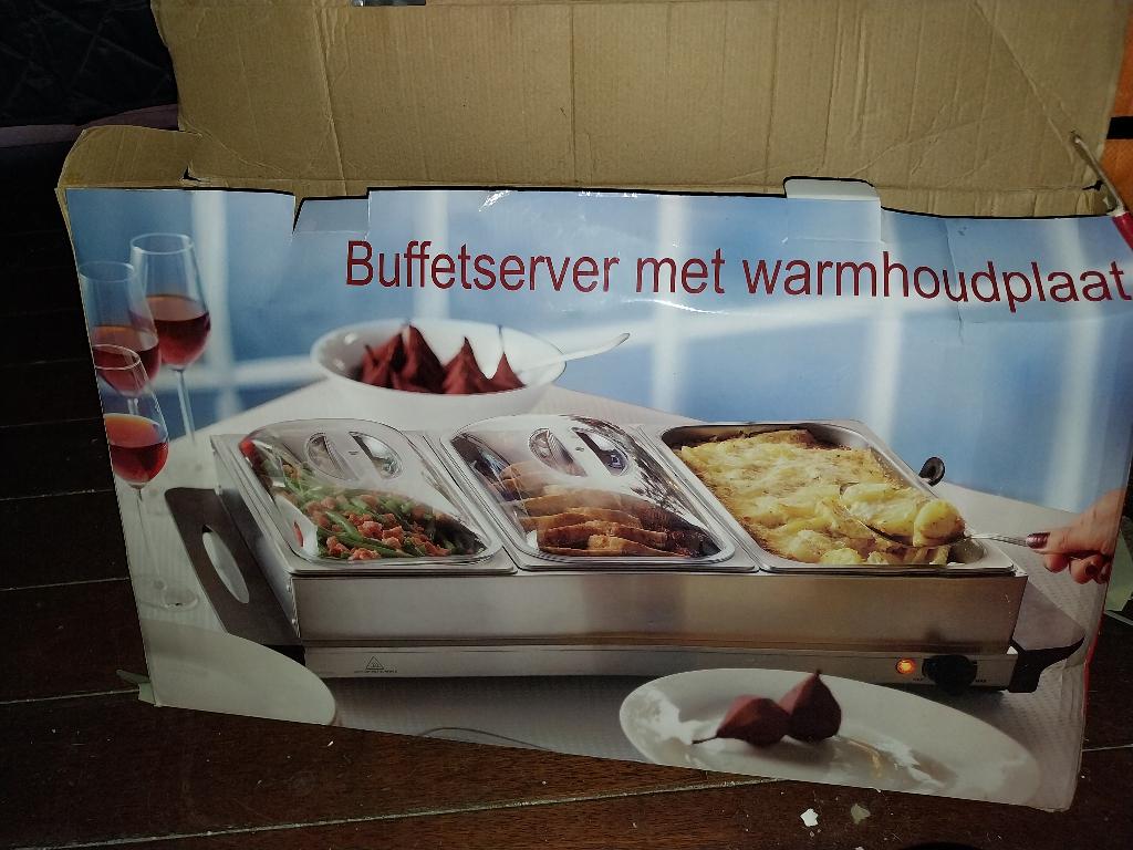 Warmhoudplaat, Overige typen, Zilver, Ophalen of Verzenden, Zo goed als nieuw