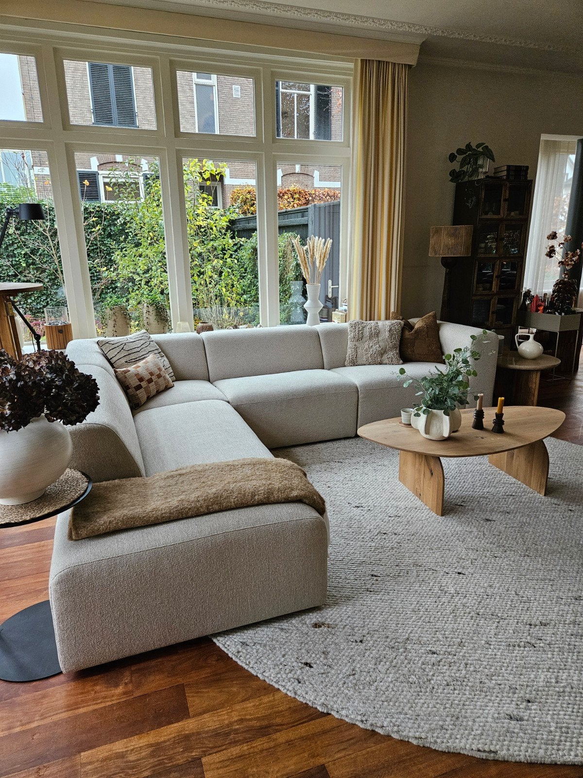 Moderne Hoekbank By SIDDE Finn - Simply Beige Stof, Ophalen, 250 tot 300 cm, Modern, Scandinavisch, Hoekbank
