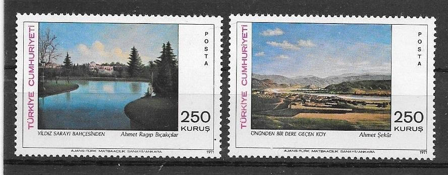 Turkije 1971 Schilderijen, Verzenden, Overige landen, Postfris