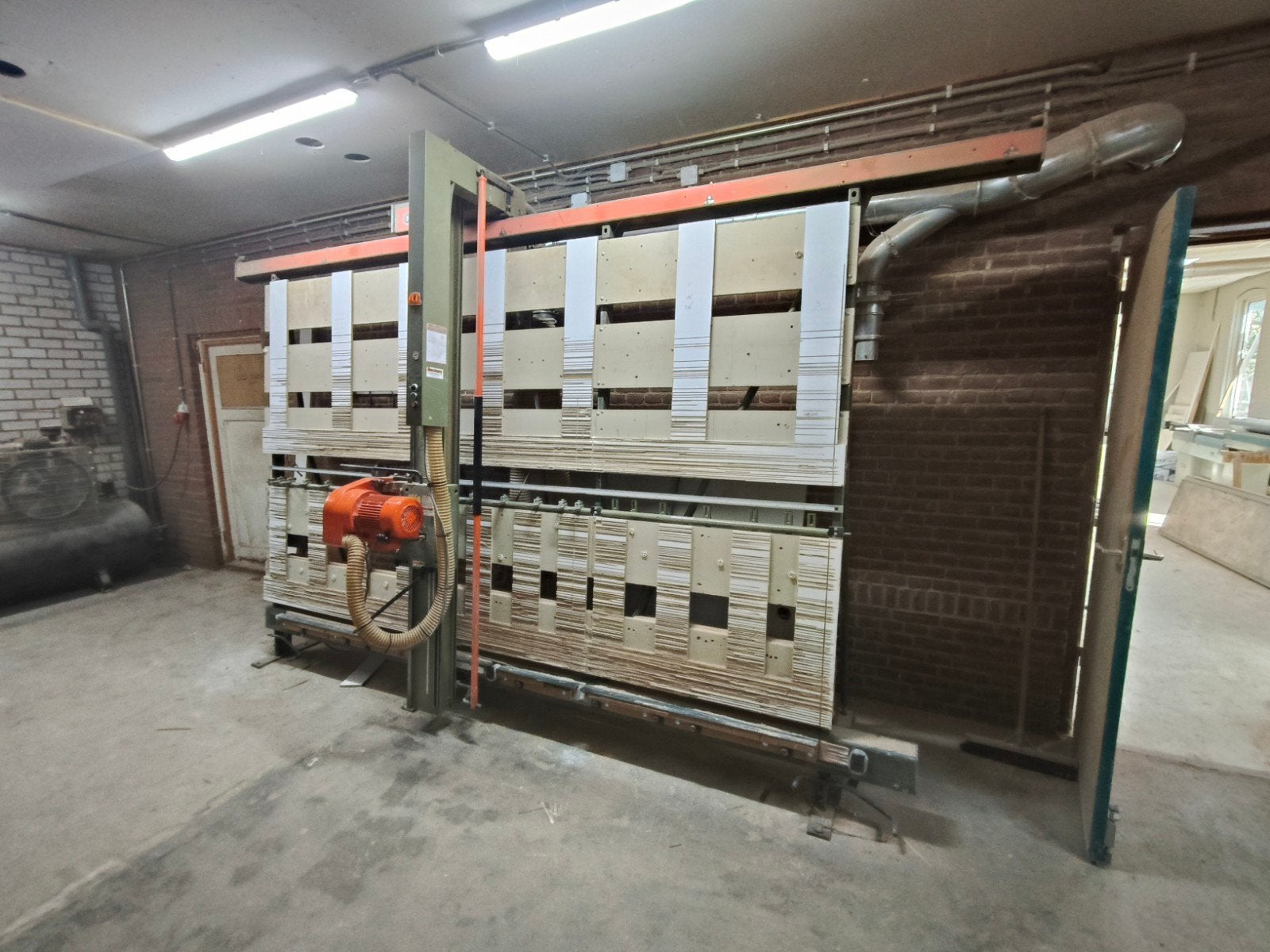 Holz-Her 1205 Platenzaagmachine met afzuiging, Ophalen