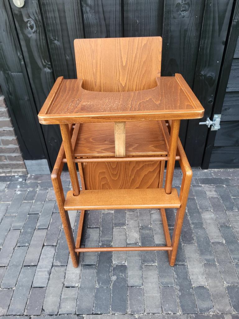 Bopita meegroeistoel met tafel - massief hout, Kinderen en Baby's, Ophalen, Gebruikt