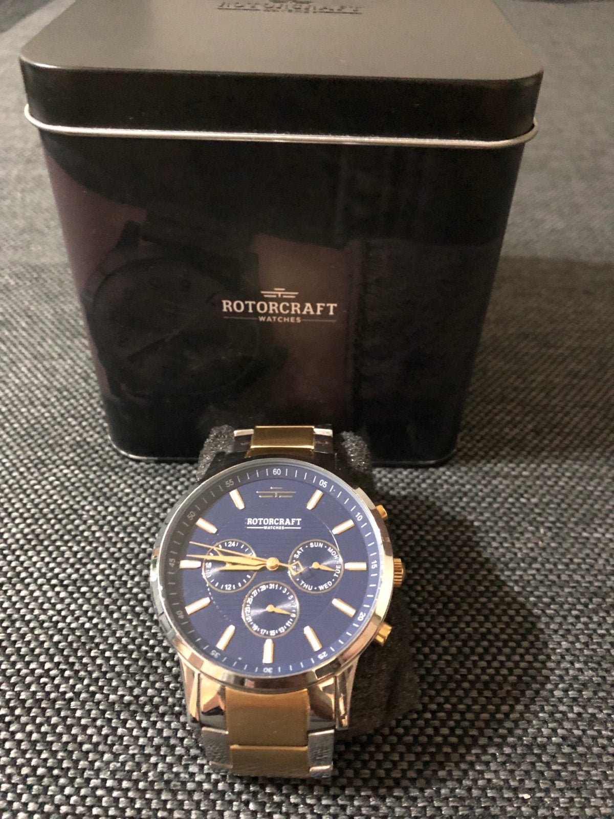 Rotorcraft Horloge - Herenhorloge - Staal - Goud/Zilver, Sieraden, Tassen en Uiterlijk, Horloges | Heren, Staal, Polshorloge, Zo goed als nieuw
