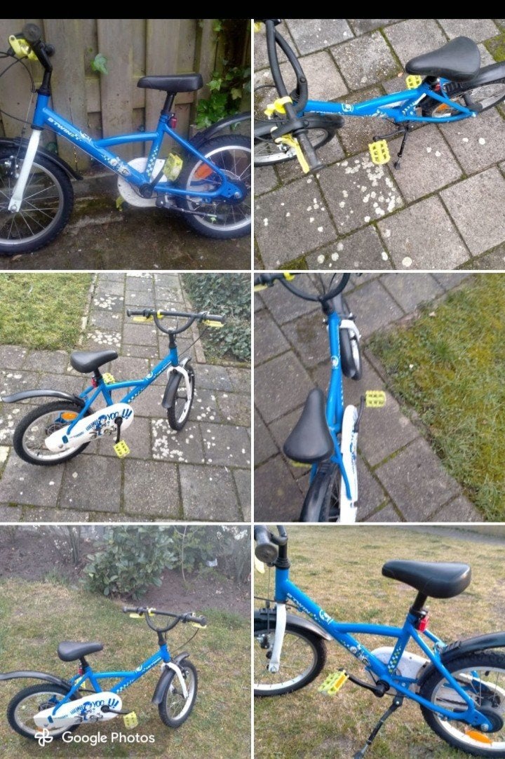 Kinderfiets 16 inch Btwin,goede gebruikte cross fiets, Ophalen of Verzenden, Gebruikt, 16 tot 20 inch