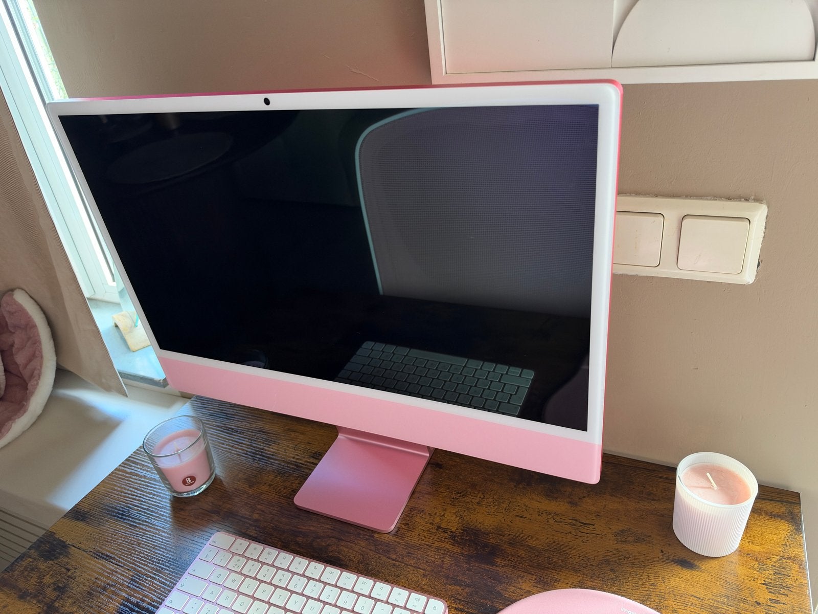 Roze Apple iMac - Zo goed als nieuw, Computers en Software, Ophalen, Zo goed als nieuw, IMac, Onbekend