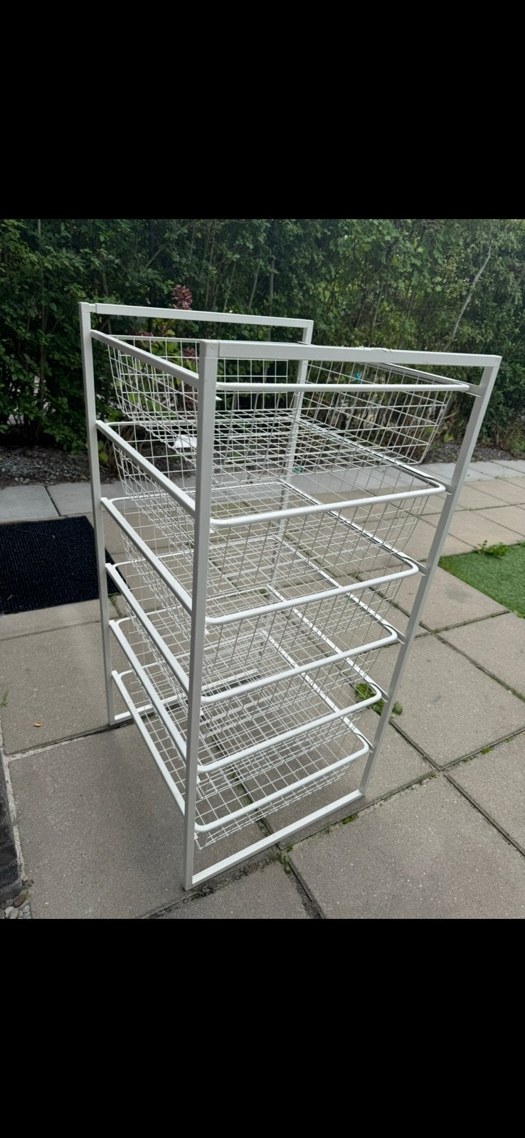 IKEA Jonaxel Ladekast met 6 Draadmanden - Wit, Ophalen of Verzenden, Zo goed als nieuw