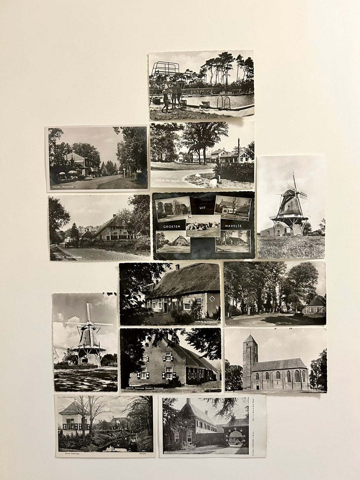 Oude anschtkaarten van Havelte 13st, Ophalen, Voor 1940, Zo goed als nieuw