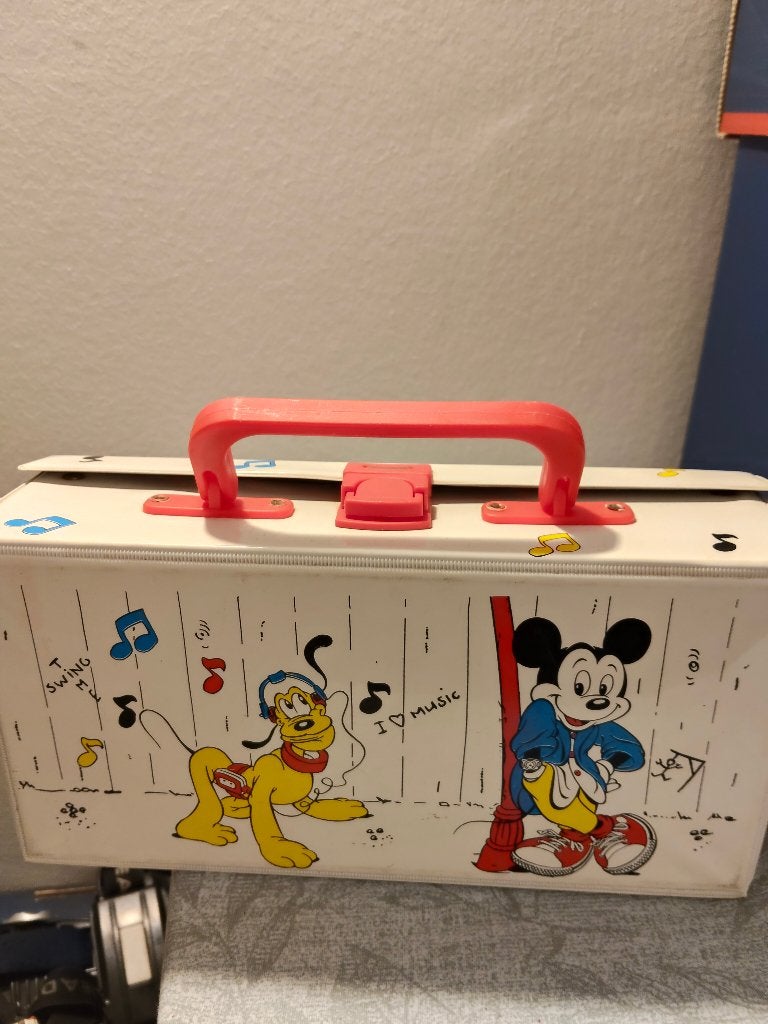 Vintage Cassettekoffertje mickey, Ophalen of Verzenden, Zo goed als nieuw, Overige genres, 1 bandje