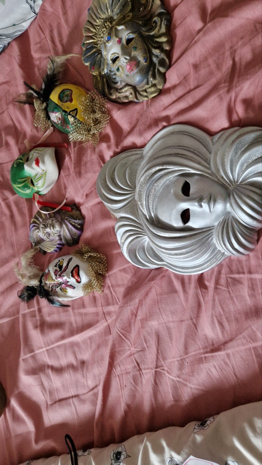 Decoratieve Venetiaanse Maskers - Diverse Stijlen, Fantasie, Gebruikt, Meerkleurig, Ophalen of Verzenden