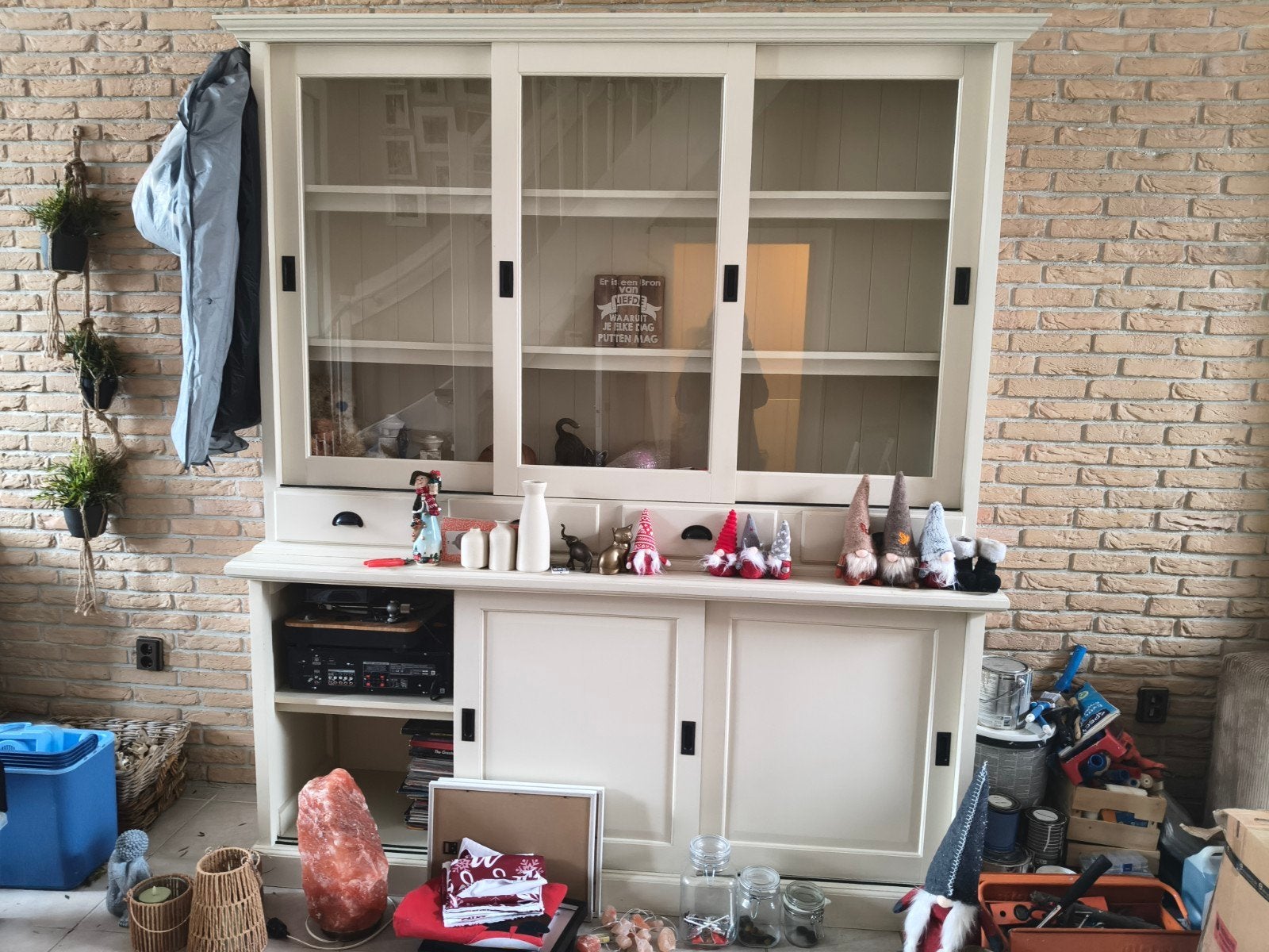 Buffetkast en TV-meubel - Landelijke stijl, Ophalen, Gebruikt, 150 tot 200 cm, Met lade(s)