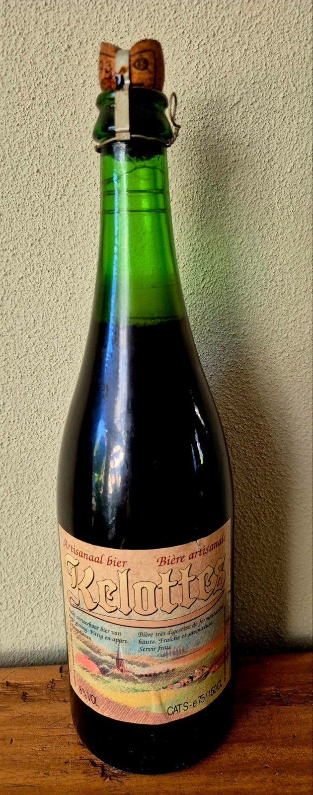 Fles Kelottes Artisaanaal bier Brasserie de Koo Verviers 8%, Ophalen of Verzenden, Zo goed als nieuw, Flesje(s), Overige merken