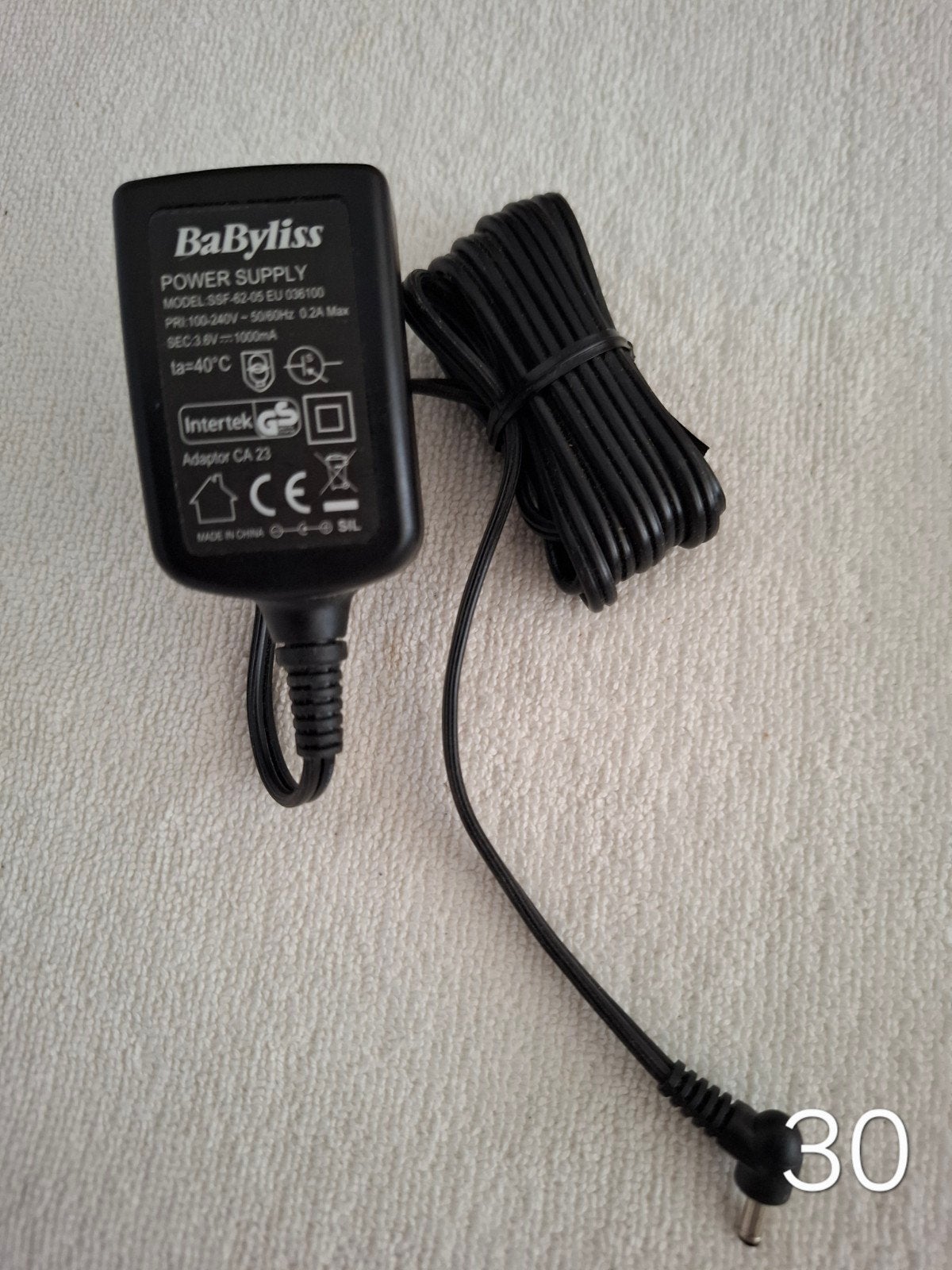 Babyliss oplader 3,6V 1000mA, Ophalen of Verzenden